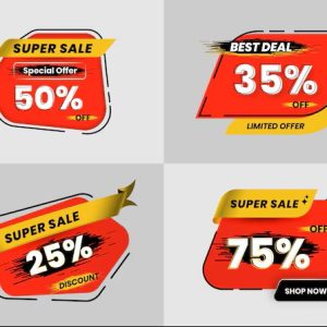 Price Tag and Discount Label Photo Design